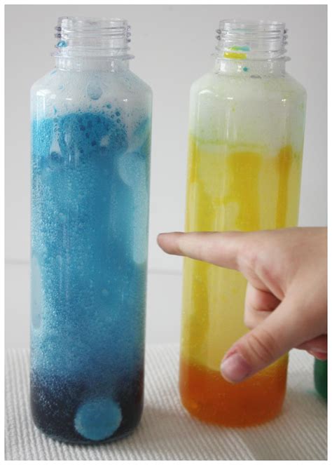 Homemade Lava Lamp Activity Water Oil Density Science