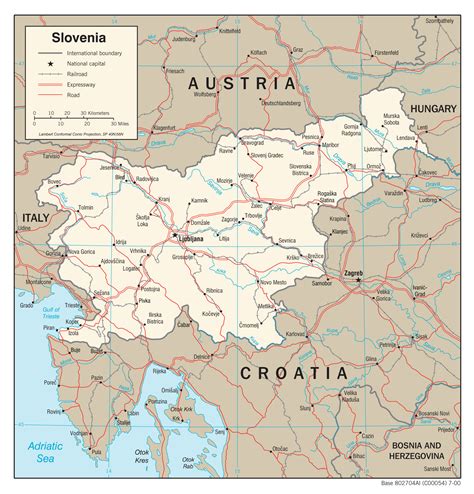 Maps of Slovenia | Detailed map of Slovenia in English | Tourist map of Slovenia | Highways map ...