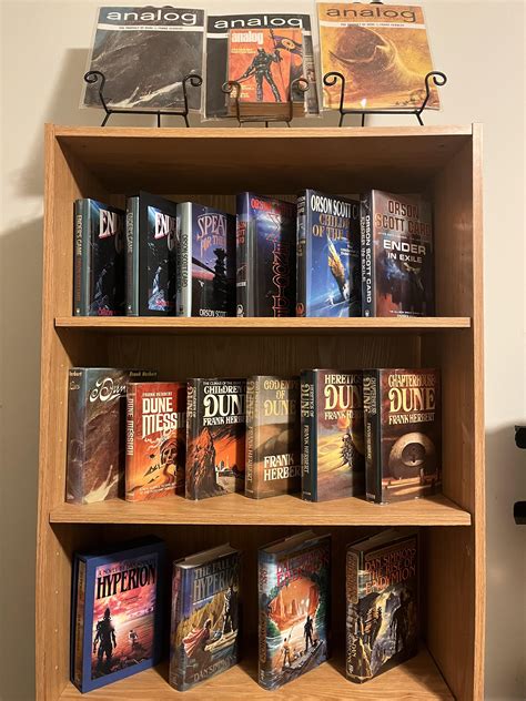 Dune, Ender’s quintet, and Hyperion Cantos series in first edition ...