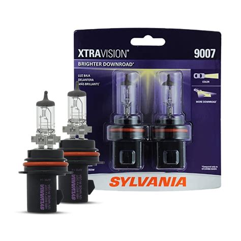 SYLVANIA - 9007 XtraVision - High Performance Halogen Headlight Bulb ...