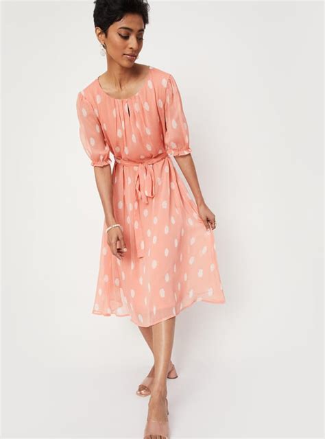 Buy Women Printed Puffed Sleeves Dress Online at just Rs. 1199.0 ...