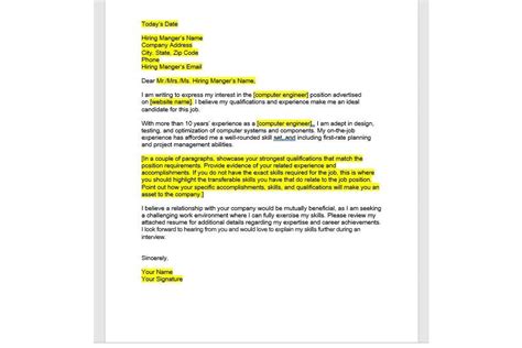 Image result for Best Computer Engineering Cover Letter