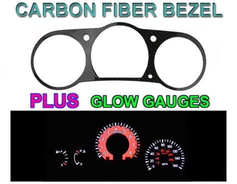 Buy Nismo GTR Style Red Glow Gauge Carbon Fiber Face Bezel For 03-06 ...