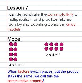 Grade 3 Module 1 Lesson 7 的图像结果