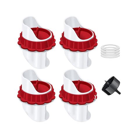 ⚡️Buy Maxbell Chicken Feeders 4 Ports 1 DIY No Waste with Covers for ...