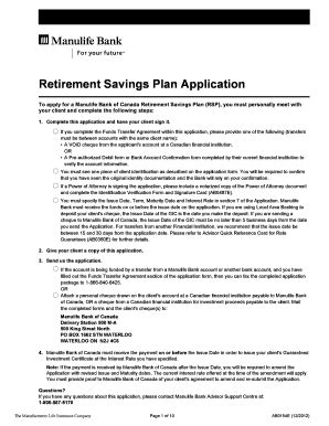 Fillable Online Retirement Savings Plan Application - nbbnca Fax Email ...