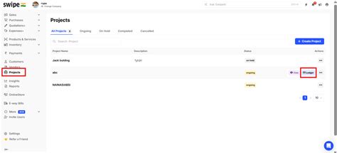 How can we view project ledger on web? - General - Swipe