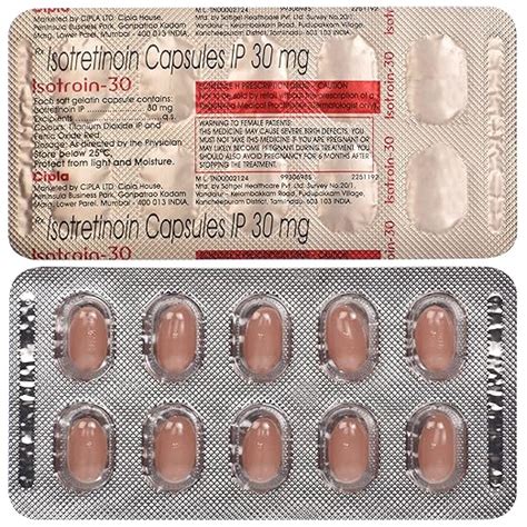 Isotroin-30 - Strip of 10 Capsules : Amazon.in: Health & Personal Care