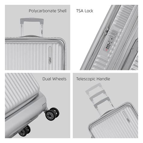 Buy Safari Select Recoil Hard Luggage Silver Online