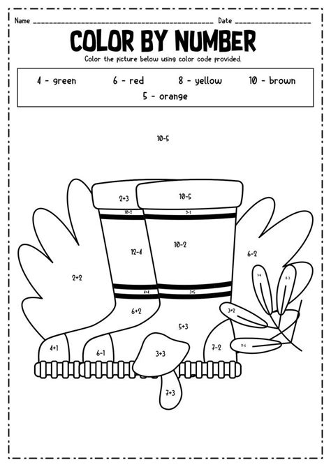 Image result for Color by Code Math Worksheets