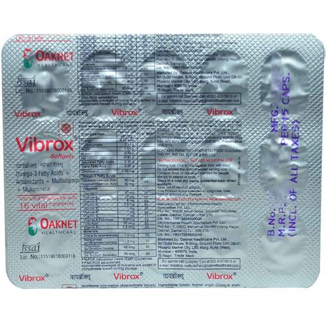 Vibrox Capsule | Uses, Side Effects, Price | Apollo Pharmacy