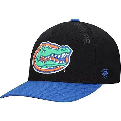 Men's Top of the World Black Florida Gators Reflex 2.0 Flex Fit Hat