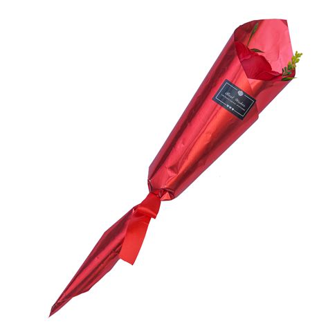 Best Wishes Artificial Red Rose Flower - Valentine's Day, Mother's Day ...