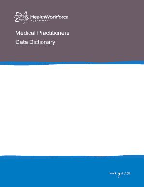 Medical Practitioners - Data Dictionary - Fill and Sign Printable ...