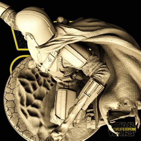 MANDALORIAN Din Djarin Statue Star Wars 3D Resin | Ubuy India