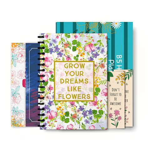 Kaameri Bazaar Grow Your Dreams Like Flowers Planner Kit Undated B5 ...