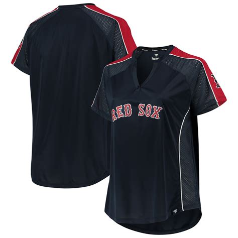 Women's plus size red sox shirts online