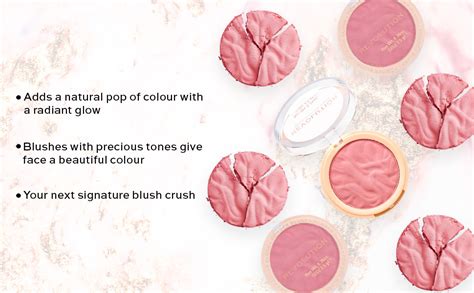 Buy Makeup Revolution Blusher Reloaded Rose Kiss, Pink, Long Lasting ...