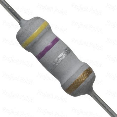 0.47 Ohm 1W Flameproof Metal Oxide Resistor -, R47, E47, 0.47E, 0.47R ...