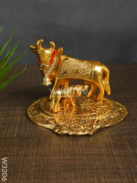 White Metal Cow and Calf - W3206 – Wedtree