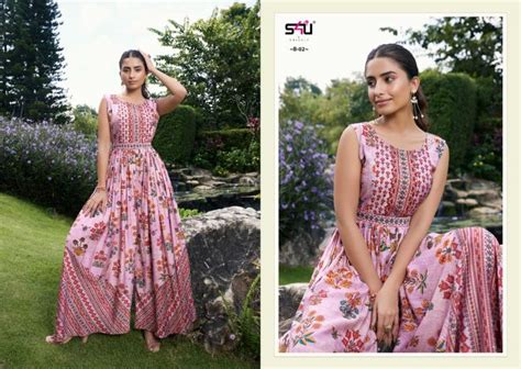 S4u Blush Masleen Fancy Western Wear Jump Suits Collection: Textilecatalog