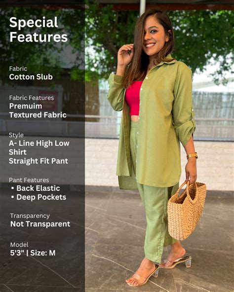 Pistachio Green Cotton Slub Aline Co-ord Set of 2 – The Svaya