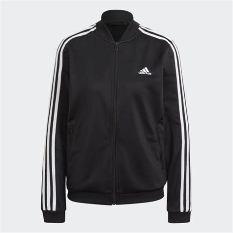 adidas Essentials 3-Stripes Track Suit - Black | Free Shipping with adiClub