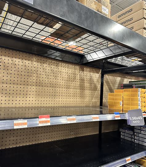 You know it’s bad when the Fleet Farms are bone dry. 😂 : r/ar15