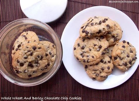 Cakes & More: Crunchy, Whole Wheat And Barley Chocolate Chip Cookies