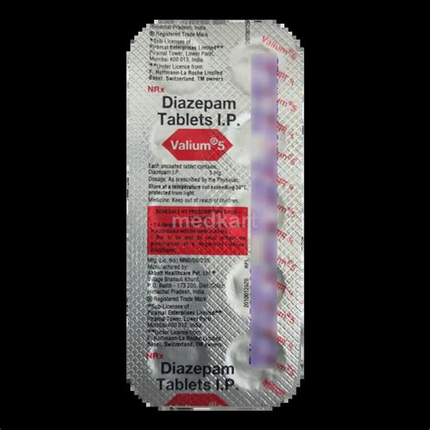 VALIUM 5MG TABLET 10'S Price, Uses, Side Effects & Substitutes | Medkart