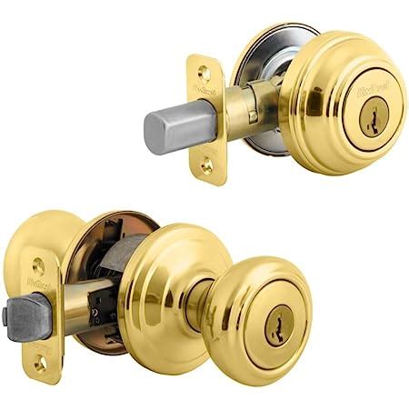 Kwikset 991 Cameron Entry Knob and Single Cylinder Deadbolt Combo Pack ...