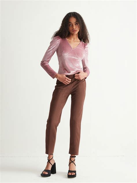 Pink Sparkle Velvet Top