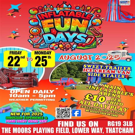 THATCHAM INFLATABLE FUN DAY @ THE MOORS PLAYING FIELD, The Moors ...