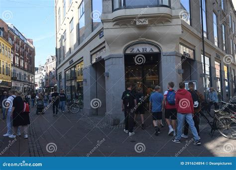 Spanish Retail Zara Store in Danish Capital Copenhagen Denmark ...