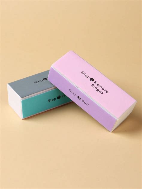 Set de 12 Bloques pulidores de uñas de 4 vías, Bloques pulidores y ...