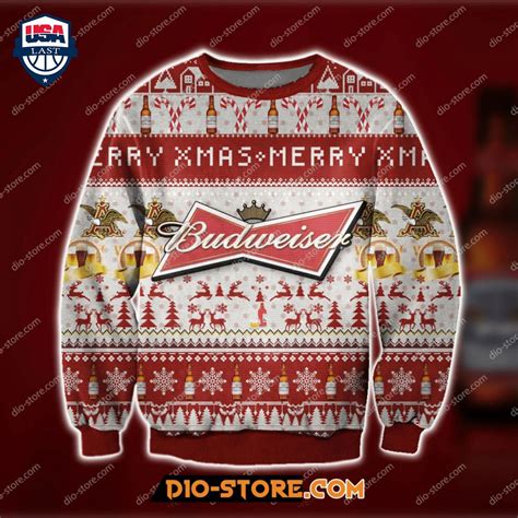 Budweiser Ugly Christmas Sweater - USALast
