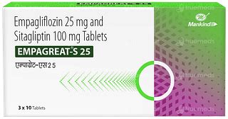 Empagreat S 25 Tablet 10 - Uses, Side Effects, Dosage, Price | Truemeds