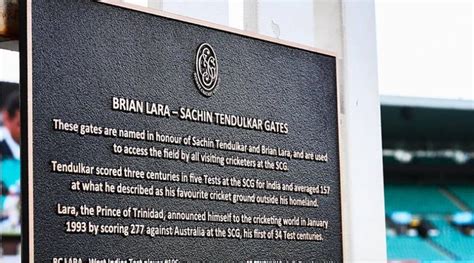 SCG unveils Sachin Tendulkar gate on his 50th birthday