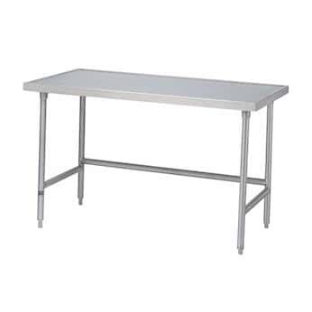 Advance Tabco SS-240 Flat bullnose-edged work table with a SS ...