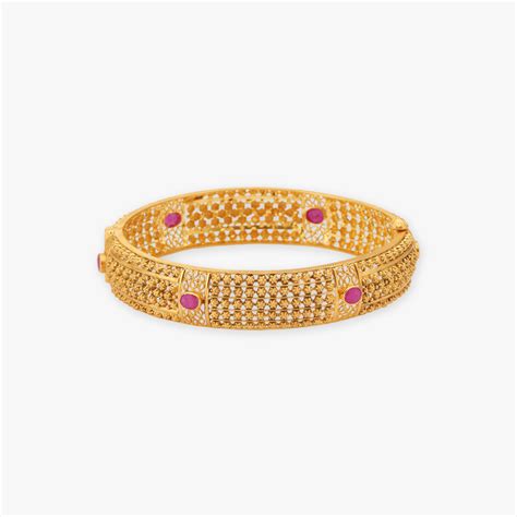 Enchanted Floral Ruby Bangles