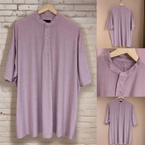 Periwinkle Mandarin Neck Dri-fit Tshirt BiggerBetter plus size clothes ...