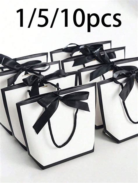 10 peças/5 peças/1 peça Sacolas de presente, Sacolas de decoração de ...