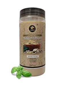 TEFEX 100% Pure Multani Mitti Powder – Fuller's Earth Clay for Face and ...