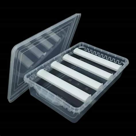 Virya Multipurpose Transparent Plastic Storage Box With 4 Rods ...