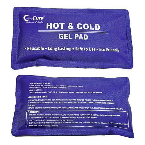 C-Cure Hot And Cold Gel Pack I Ice Bags therapy I Soft Touch Reusable I Effective Pain Relief I ...