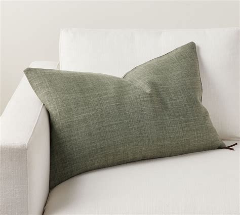 Belgian Linen Lumbar Throw Pillow