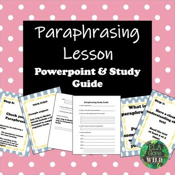 Image result for Paraphrasing Lesson Video
