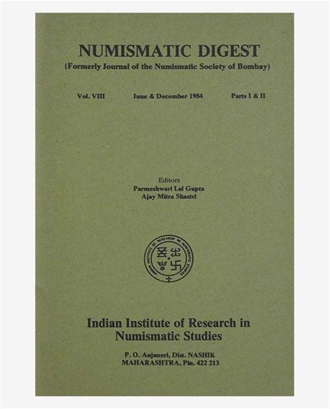 Numismatic Digest, Volume - VIII, Part - I & II