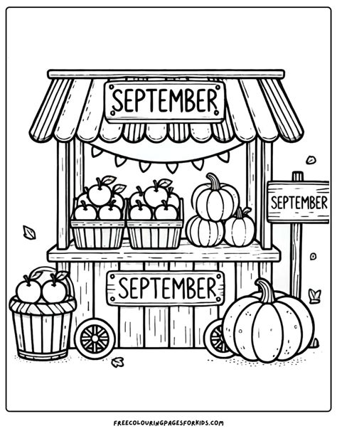 September coloring pages – Artofit