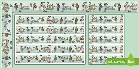 Castles and Knights Display Borders (teacher made) - Twinkl